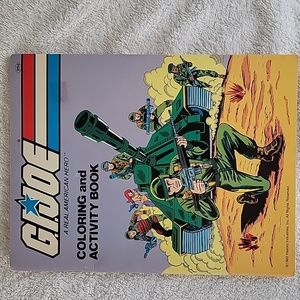 GI Joe Hasbro Industries 1982 Coloring and Activity Book. One Page Colored.